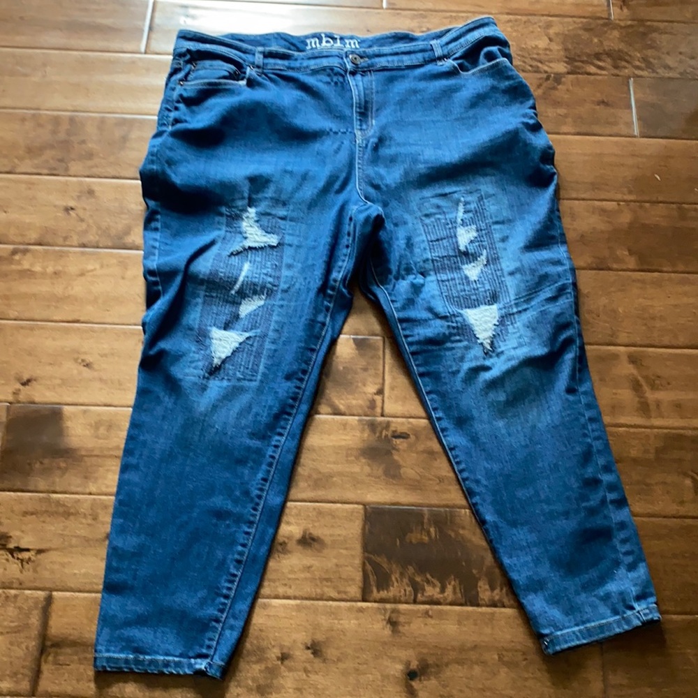 Distressed jeans